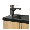 Robinet lave-mains chromé - Mitigeur eau chaude / eau froide TAP - MOB-IN - Col de cygne - ABS - Vasque à poser-1