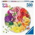 Puzzle rond 500 pièces Ravensburger - Fruits et légumes (Circle of Colors)-1