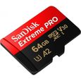 Carte Mémoire SanDisk Extreme Pro 64Go Micro SD-1