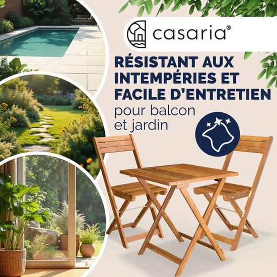 SVITA BERLIN Mobilier De Balcon Ensemble De Bistrot Chaise Table Jardin Bistro Café Meubles Pliants En Métal Vert Foncé - 7