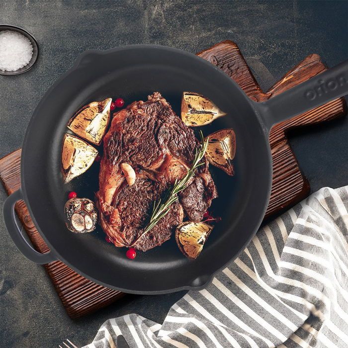 Poêle à Frire En Fonte De 15,2 Cm - Pré-assaisonnée, Antiadhésive Naturelle, Compatible Tous Feux, Qualité Resto