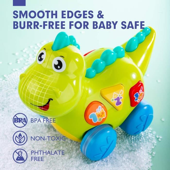 Voiture Telecommandé Enfant Monster Truck Dinosaure Jouet pour Garç
