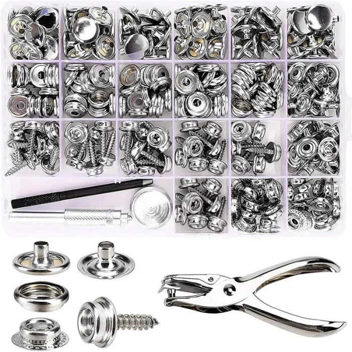 Wisfor UNHO 20 Kit Snaps Bouton Pression Vis pour Couverture de Bateau