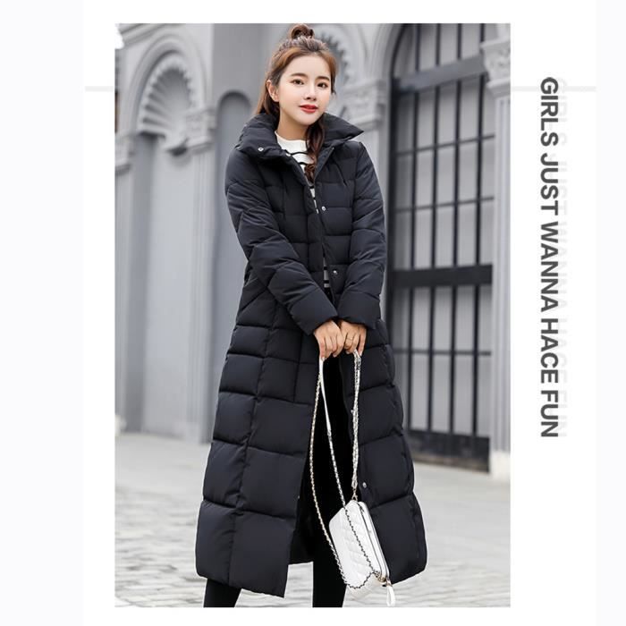 Doudoune MISSMAO Femme Fausse Fourrure Pas de col en fourrure Noir