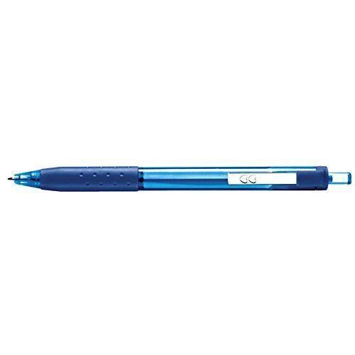 Stylos à Bille Paper Mate Inkjoy 300RT - Lot De 12, Pointe Moyenne 1.0mm, Encre Fluide, Prise Caoutchoutée - Rouge