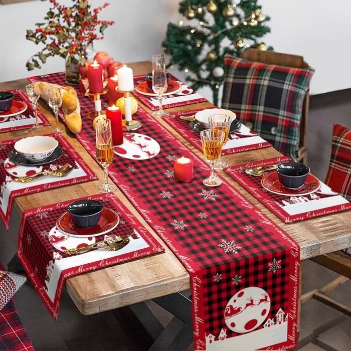 Chemin De Table Noel Chemin De Table Noel Rouge Pour Deco Table Noel ...