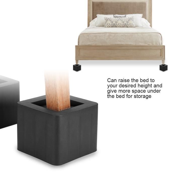 RUR 4pcs Coussin pour le Pied de meuble Riser de meuble Réhausseur de lit/ Table/Bureau/Canapé RN055 - Cdiscount Santé - Mieux vivre