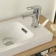 Robinet lave-mains chromé - Mitigeur eau chaude / eau froide TAP - MOB-IN - Col de cygne - ABS - Vasque à poser-2