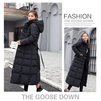 Doudoune MISSMAO Femme Noir Capuche en fausse fourrure Fermeture a glissiere