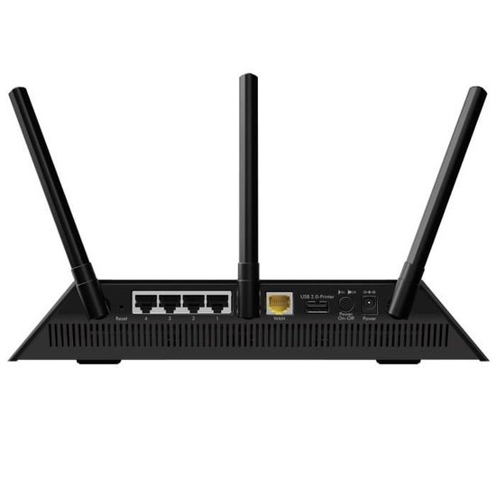 Netgear Routeur Wifi R6400 Ac1750 4 Ports Ethernet Gigabit 1 Port Usb Vitesse Jusqu A 1 75 Gbit S Cdiscount Informatique