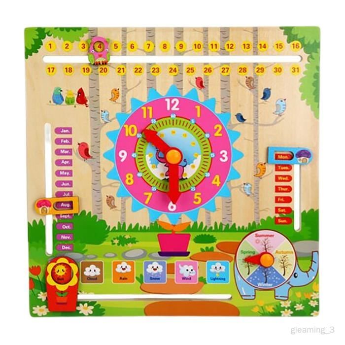 Tactic Horloge-Jouet Apprenons L’Heure – Horloge Pédagogique Avec Aiguilles Mobiles Pour Enfants Dès 3 Ans
