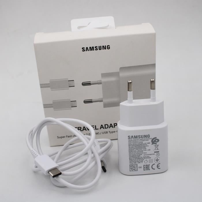 Samsung Adaptateur USB-C 25W Charge Rapide - EP-TA800 NEUF & ORIGINAL