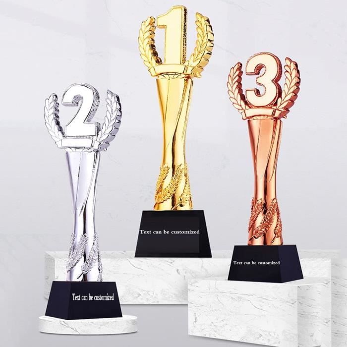Trophée Coupe Métal Or et Argent Coupe Trophée Trophée Prix Gravure  Personnalisée Insert Personnalisé -  France