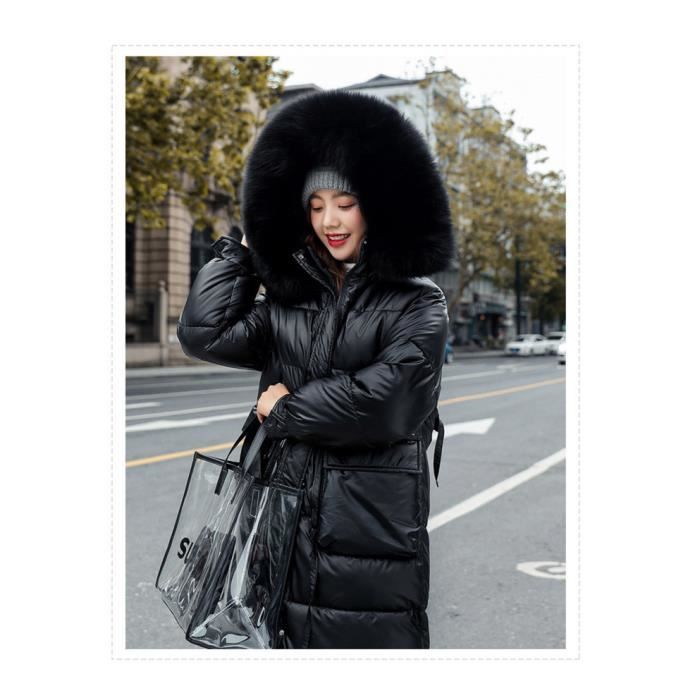 Manteau femme noir chaud shop