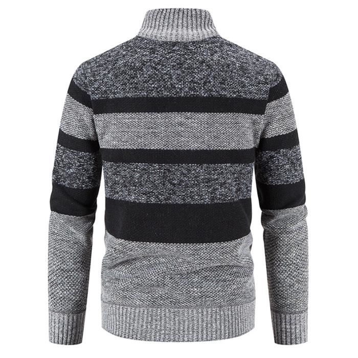 Gilet Polaire Hiver Homme - Velours Côtelé Épais, Fermeture Éclair - Tenue De Maison Chaude, Pyjama D'Hiver - Confort Et Chaleur