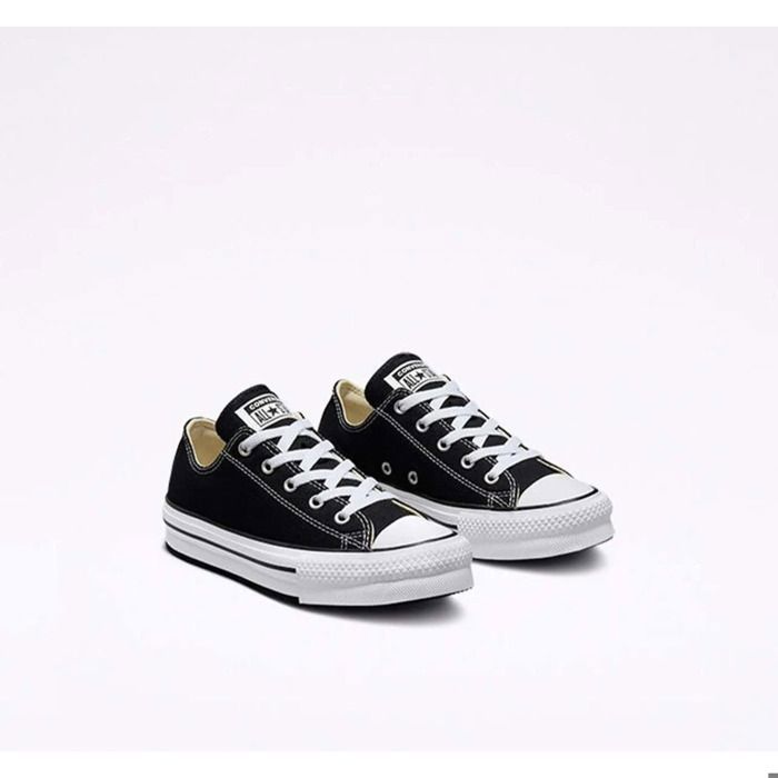 Baskets basses Converse Ctas Platfo Ox Noir Fille Enfant
