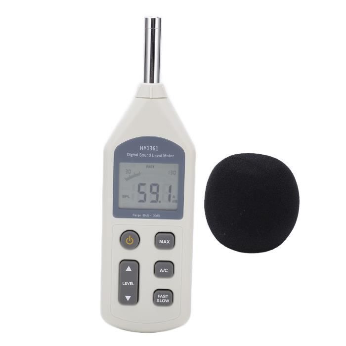 Sonew compteur de bruit HY‑1361 Sonomètre numérique Écran LCD portable  Moniteur de décibels USB Enregistreur de bruit