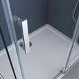 Paroi de douche avec porte coulissante 90x120 Sogood Ravenna18k cabine de douche rectangulaire en verre de sécurité transparent-3