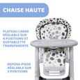 CHICCO Chaise Haute Polly Progres5 4 Roues - Anthracite - Dès la naissance-3