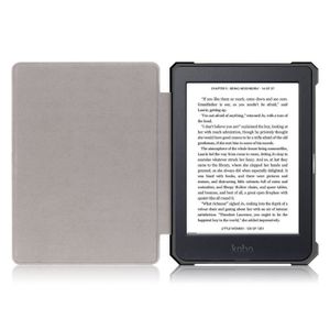 Kwmobile Housse Rabat En Suède Pour Kobo Aura H2O Edition 2 - Étui Protection Magnétique