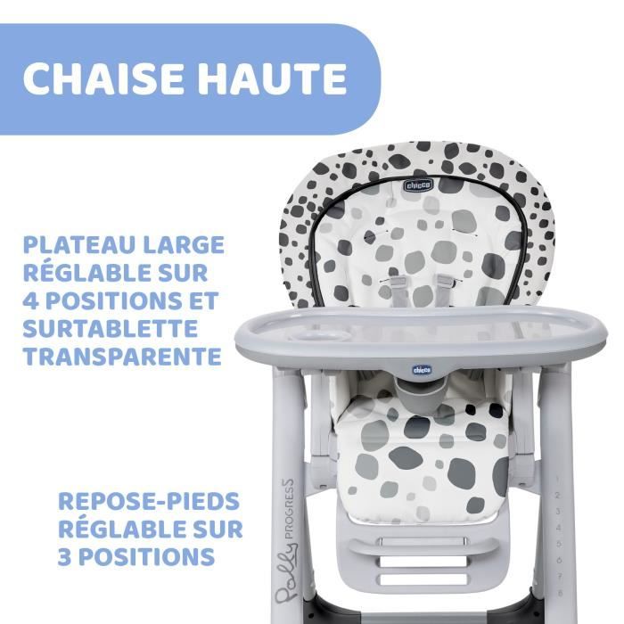 Housse remplacement chaise haute polly progress Chicco - Cdiscount