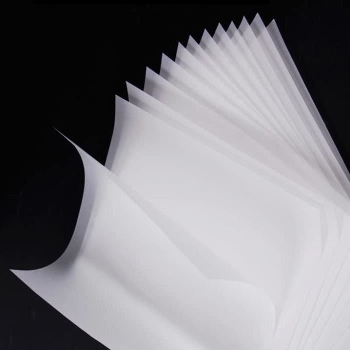50 PCS Papier Calque, A4 Feuille Calque Papier a Patron Couture Feuille de  Dessin Papier Dessin Blanc pour Croquis Traçage A478 - Cdiscount Beaux-Arts  et Loisirs créatifs