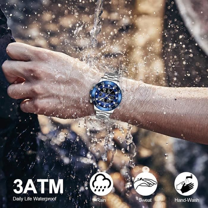Montre analogique et digitale homme deals