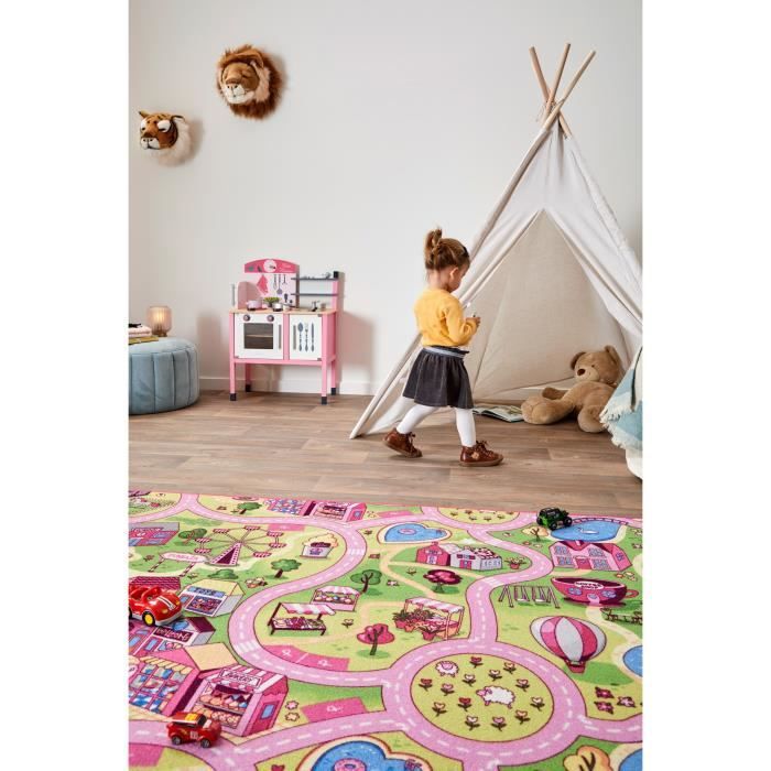Carpet Studio Tapis Voiture Enfant 95x133cm, Tapis de Jeux Chambre Bebe  Fille et Garçon, Antidérapant, 30°C Lavable - Playcity : : Cuisine  et Maison