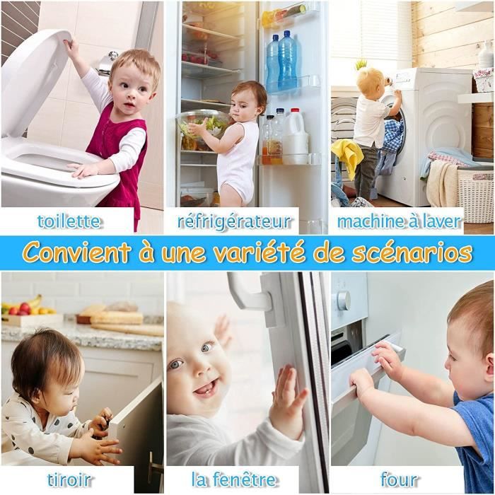 Securite Fenetre Enfant Noir Bloc Fenetre Securite Avec Adhésif Puissant  Sans Percer Kit Securite Maison pour Fenêtres Blocs Portes - Cdiscount  Puériculture & Eveil bébé