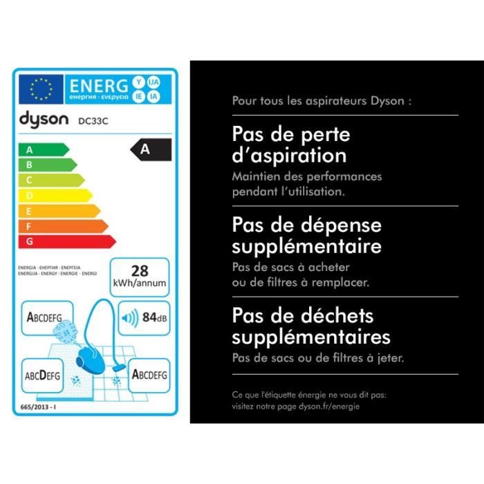 Aspirateur traineau dyson dc33c sales