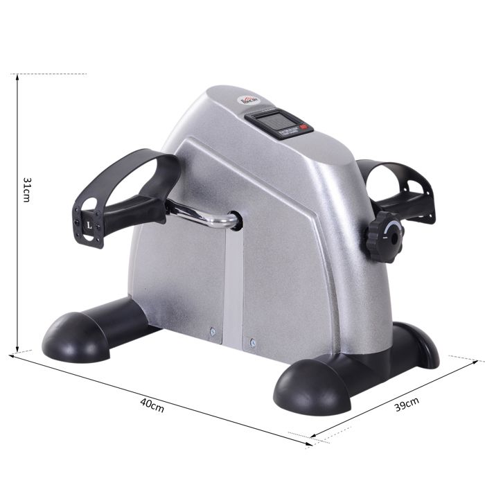 Mini Vélo D'appartement Silencieux - Pedalier Bras/Jambes Avec LCD - Idéal Bureau Ou Senior