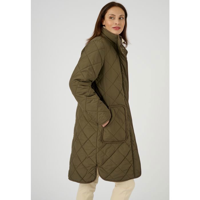 Damart Parka longue matelassée Thermolactyl Kaki Vert