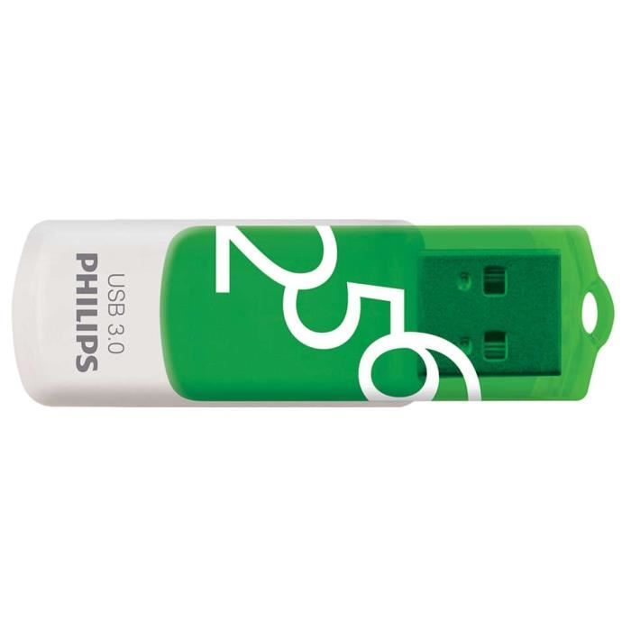 Clé USB - PHILIPS - VIVID EDITION - 256 Go - USB 3.2 Gen 1 - Vert
