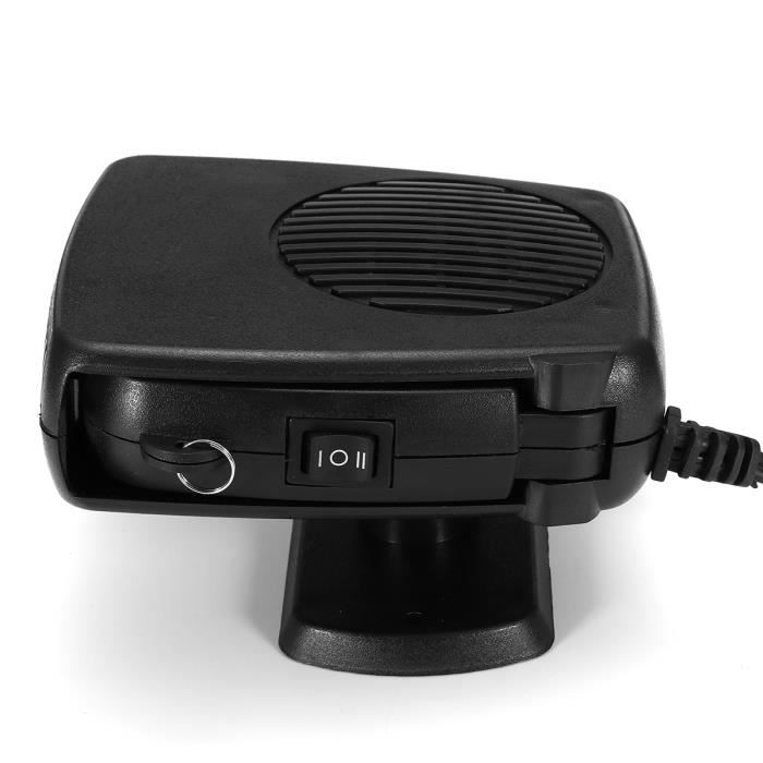 Chauffage Voiture 12V 180W 2-en-1 (chaud/froid) - Désembueur Et Dégivreur Rapide, Base Rotative 360° - 6