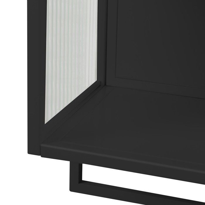Armoire Murale De Salle De Bain MAHANCRIS - 2 Portes - Étagères Réglables - Blanc