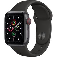 Apple Watch SE GPS + Cellular - 40mm Boîtier aluminium Gris Sidéral - Bracelet Noir (2020) - Reconditionné - Excellent état