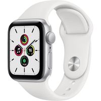 Apple Watch SE GPS - 40mm Boîtier aluminium Argent - Bracelet Blanc (2020) - Reconditionné - Etat correct