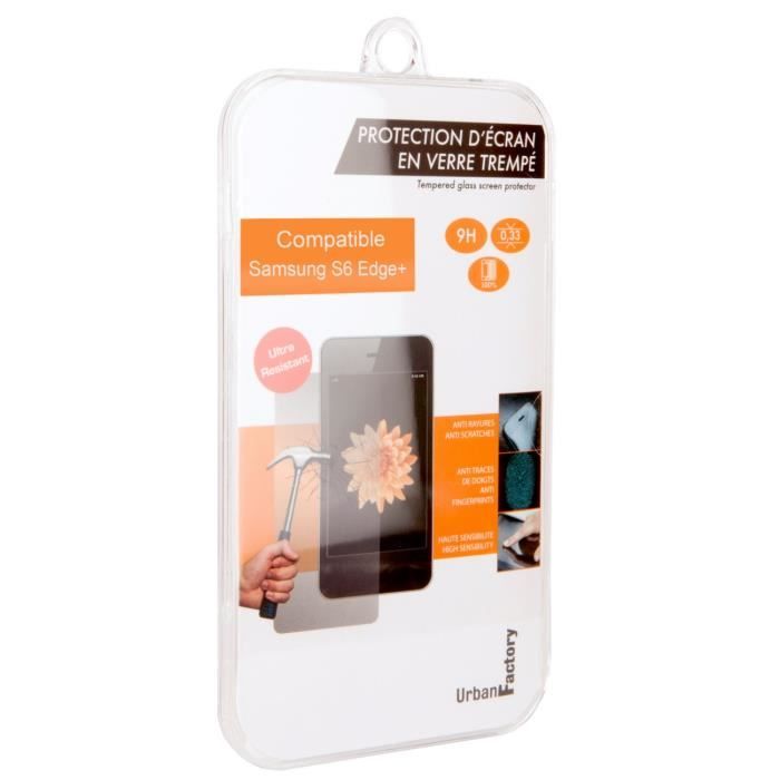 URBAN FACTORY Verre trempé pour Galaxy 6 Edge +