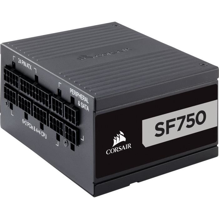 CORSAIR Alimentation SF750 SFX hautes performances 750 watts certifiée 80 PLUS Platinum - (CP-9020186-EU)
