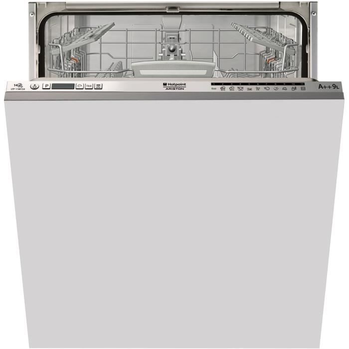HOTPOINT LTF11M126EU - Lave-vaisselle tout encastrable - 14 couverts - 46dB - A++ - Larg. 59,8cm