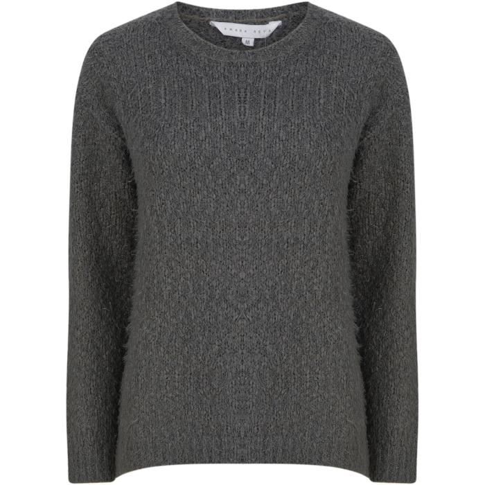 AMARA REYA Pull Doudou Gris Anthracite Femme