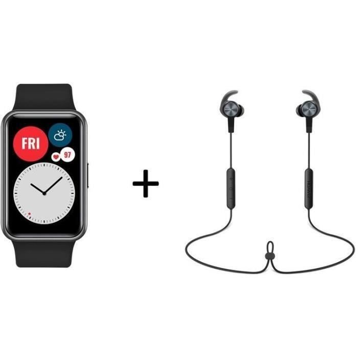 HUAWEI PACK WATCH FIT NOIR + AM61 BLACK
