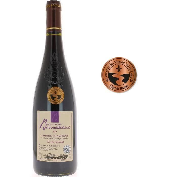 Domaine des Bonneveaux Cuvée Nicolas 2019 Saumur-Champigny - Vin rouge de Loire