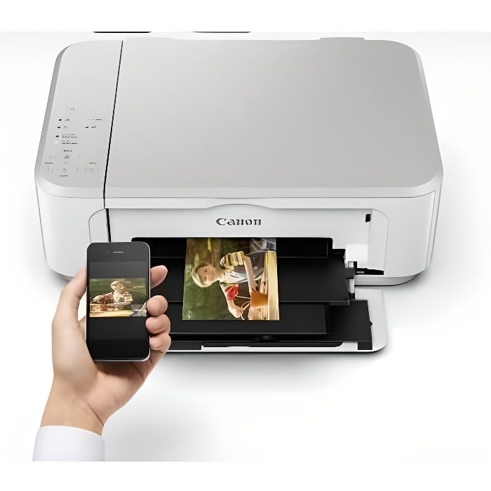 Imprimante Multifonction Jet dencre CANON Pixma MG3650S – Blanche – Wifi – Impression copie numérisation