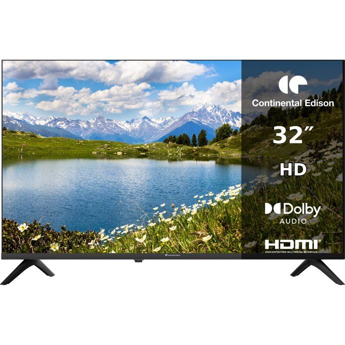 CONTINENTAL EDISON - CELED32HD26B7 - TV LED HD 32" (79 cm) - 3xHDMI 2xUSB - noir