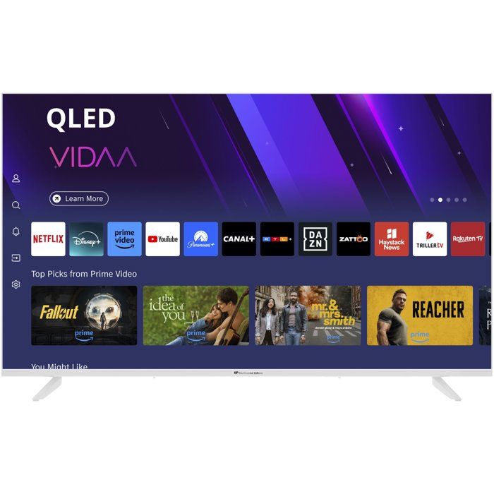 TV LED UHD QLED CONTINENTAL EDISON CELED43SVQLB26B7 43“ (108 cm) 3xHDMI 2xUSB Blanc