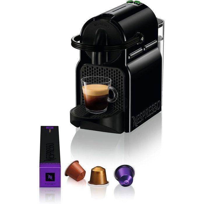 Machine à café capsules - Nespresso - DeLonghi - Inissa - EN80.B - Noir - 16 capsules Nespresso incluses