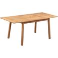 Ensemble repas de jardin 4-6 personnes - Eucalyptus FSC - Table extensible 120/180 x 80 cm + 6 chaises pliantes-4