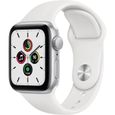 Apple Watch SE GPS - 40mm Boîtier aluminium Argent - Bracelet Blanc (2020) - Reconditionné - Excellent état-0