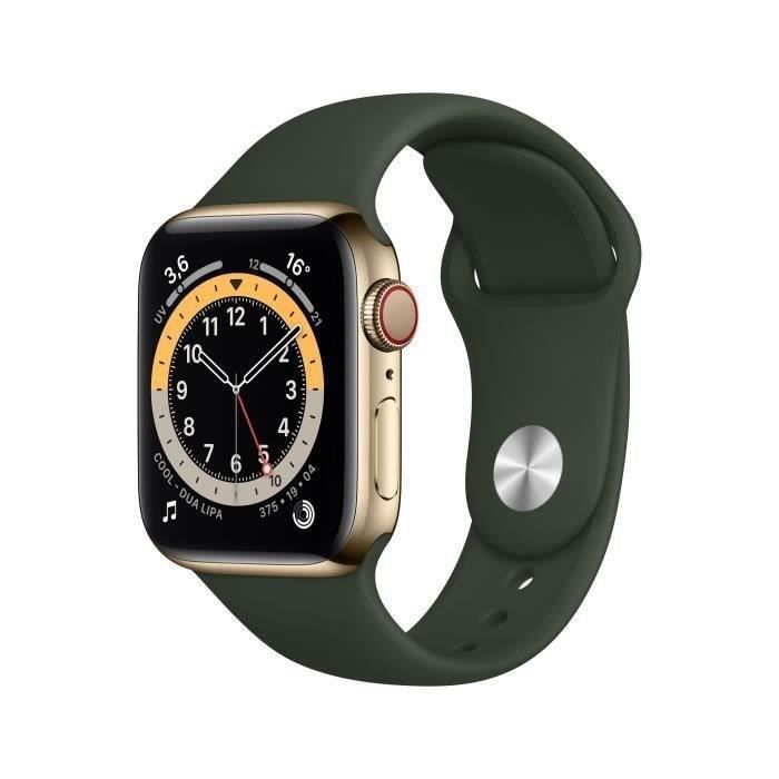 Apple Watch Series 6 GPS + Cellular 40mm Boîtier acier Bracelet 2020 - vue 5